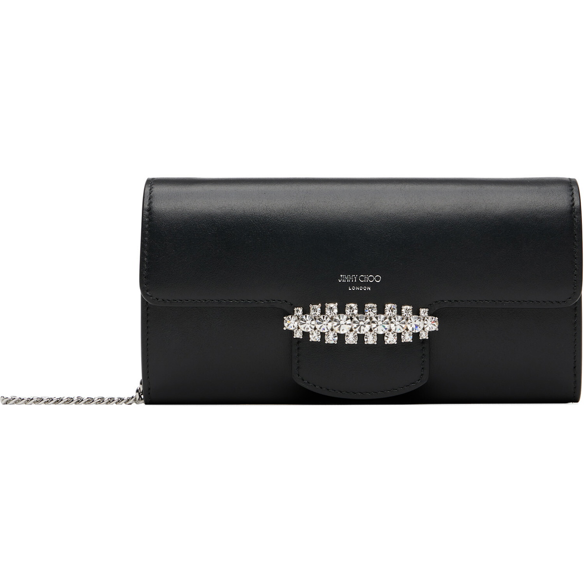 Jimmy Choo Black Bing Wallet Chain Bag