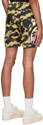 BAPE Yellow Camo Shark Shorts