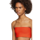 Rudi Gernreich Orange Solid Bandeau Bra