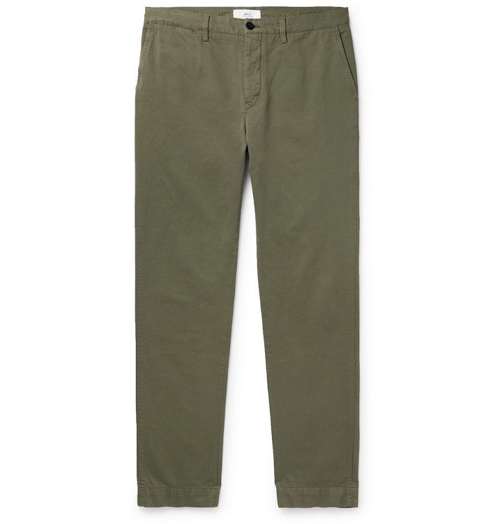 Photo: Mr P. - Garment-Dyed Cotton-Twill Chinos - Green