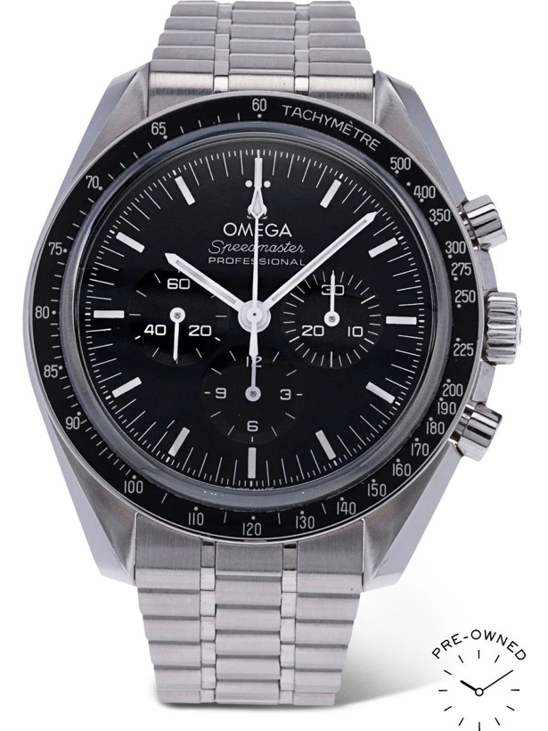 Photo: OMEGA - Pre-Owned 2021 Speedmaster Moonwatch Hand-Wound 42mm Stainless Steel Watch, Ref. No. 310.30.42.50.01.002