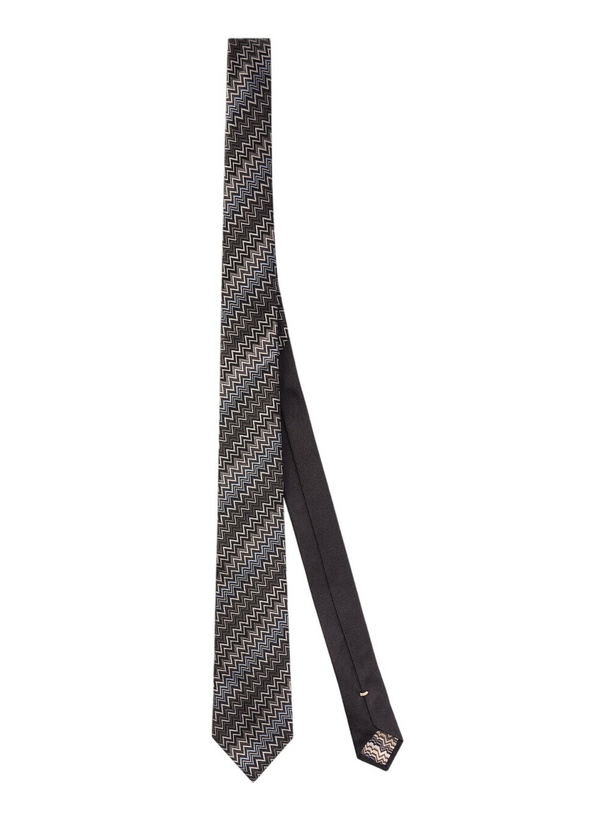Photo: Missoni - Silk zigzag tie, Men, Multicoloured