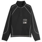 P.A.M. Men's KU Zip Pullover in Black