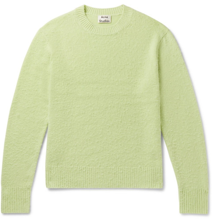 Photo: Acne Studios - Peele Bobbled Wool and Cashmere-Blend Sweater - Men - Green