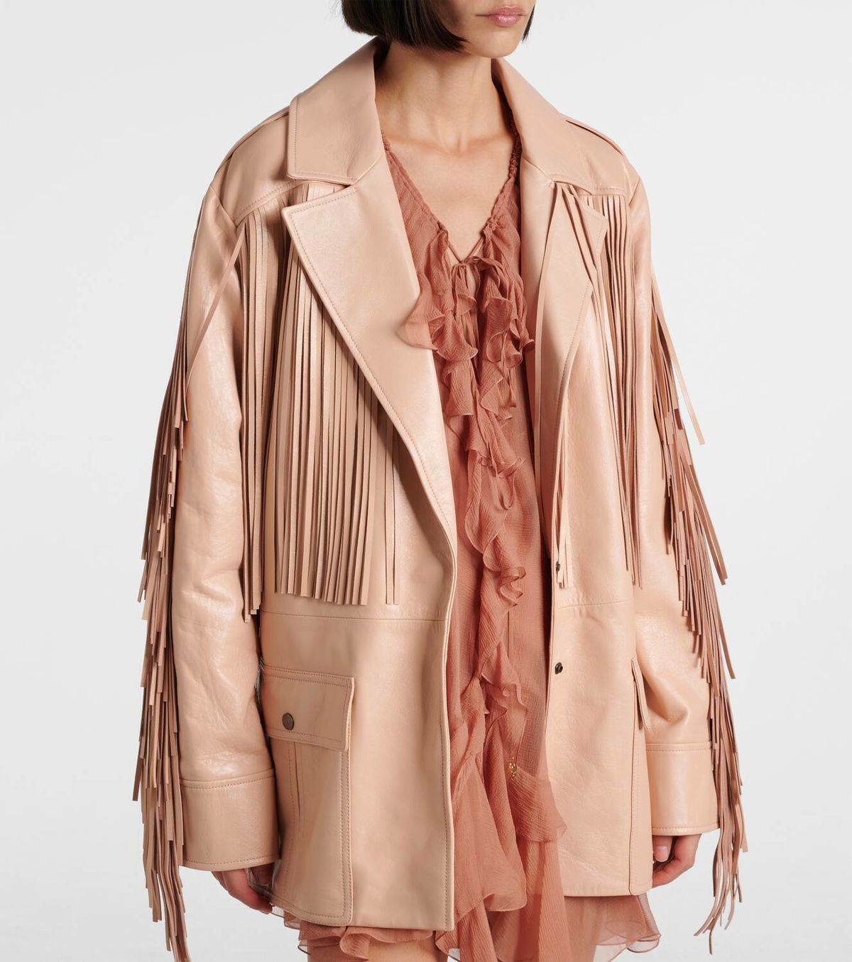 Chloé Fringed leather jacket Chloe