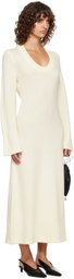 Loulou de Saison Off-White Ari Knit Maxi Dress