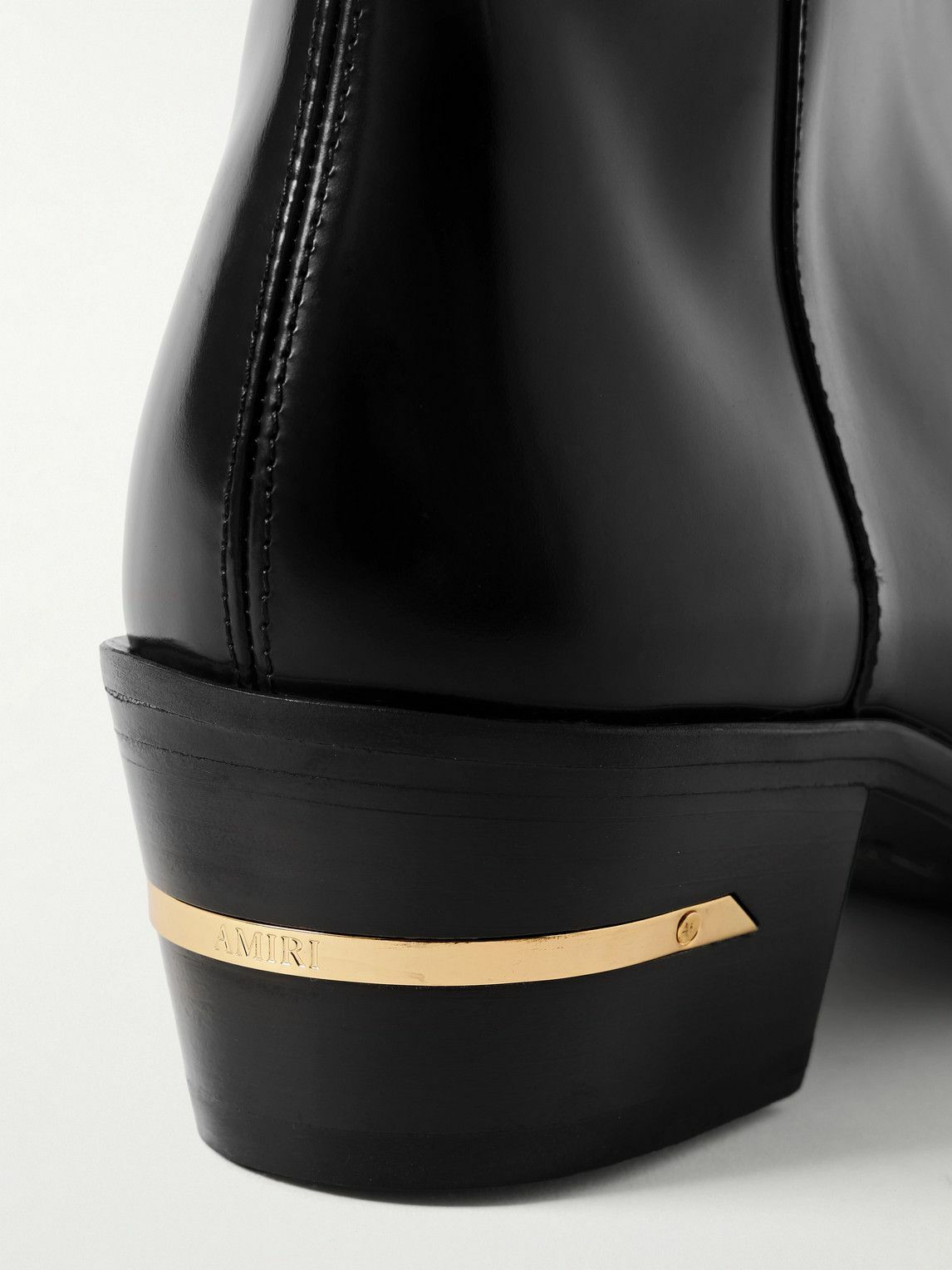 AMIRI - Glossed-Leather Chelsea Boots - Black