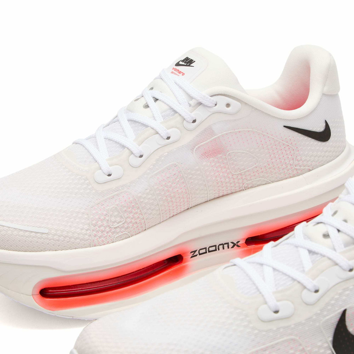Nike Running Men's Nike Vomero Premium Sneaker in White/Black/Bright Crimson/Photon Dust
