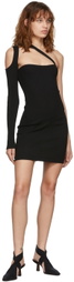 ANDREADĀMO Black Knit Single Shoulder Dress