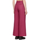 Eckhaus Latta Pink Pleated Wool Trousers