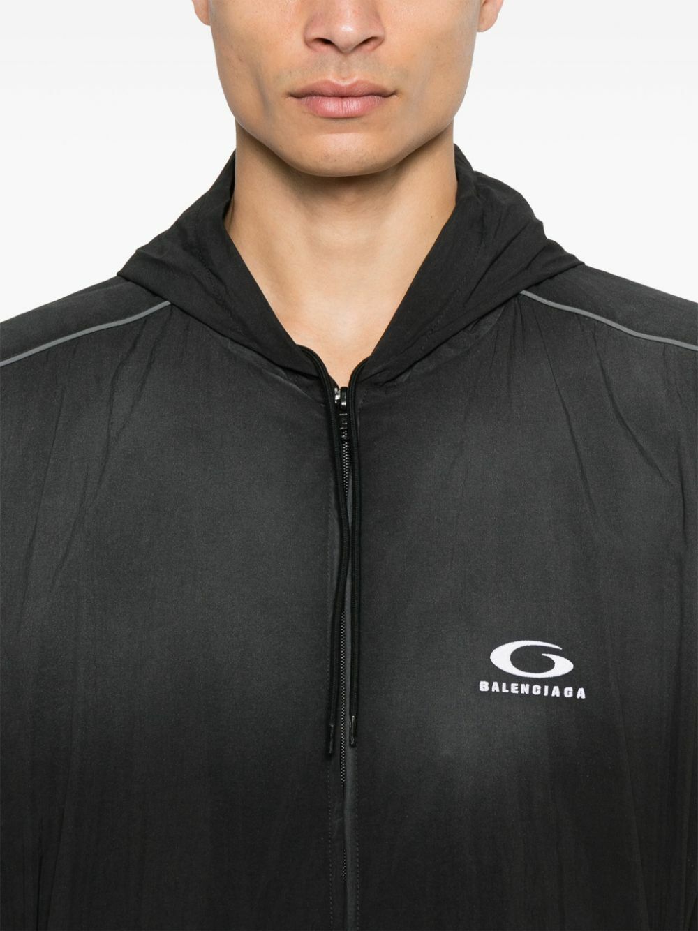 Balenciaga Ombré Hooded Jacket