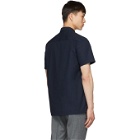 A.P.C. Blue Midway Short Sleeve Shirt