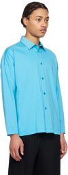 HOMME PLISSÉ ISSEY MIYAKE Blue Dolman Sleeve Shirt