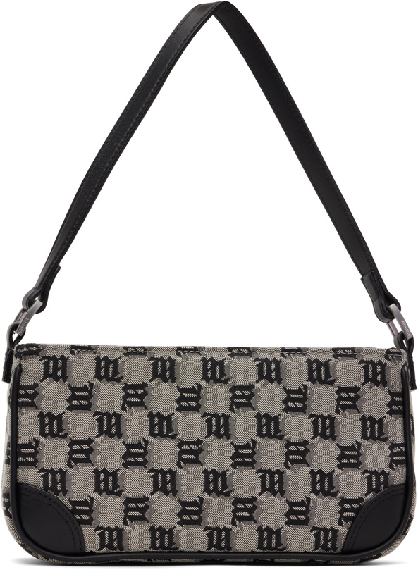 Photo: MISBHV Beige & Black Jacquard Monogram 90s Mini Bag