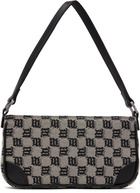 MISBHV Beige & Black Jacquard Monogram 90s Mini Bag