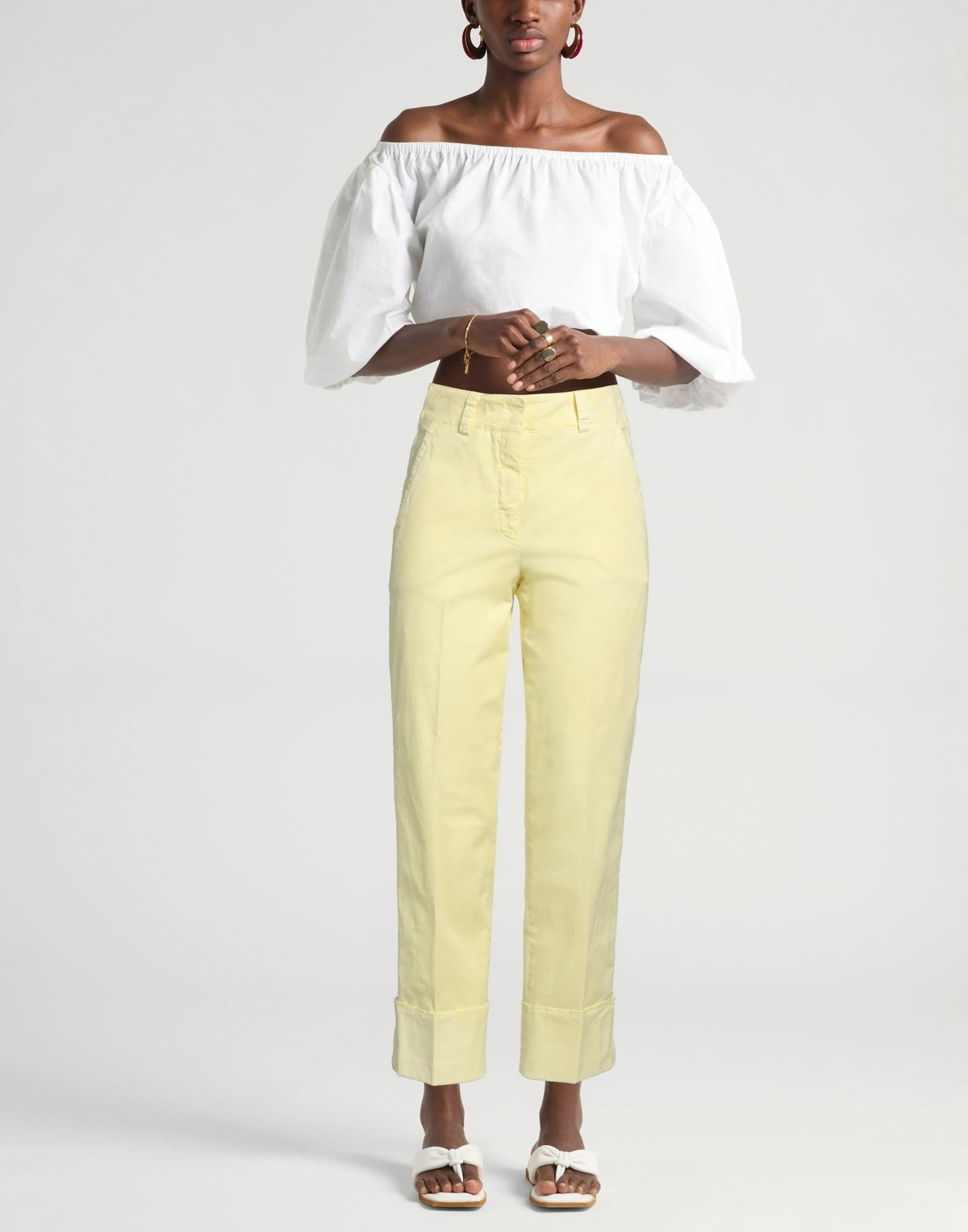 Peserico Womens Pants in Yellow