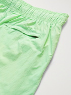 ONIA - Mid-Length Crinkled-Nylon Swim Shorts - Green