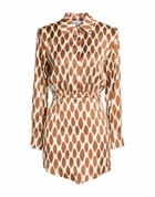 Jijil Womens Mini dress in Brown