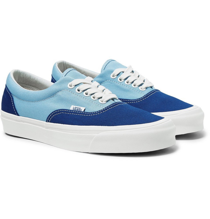 Photo: Vans - OG Era LX Colour-Block Canvas Sneakers - Blue