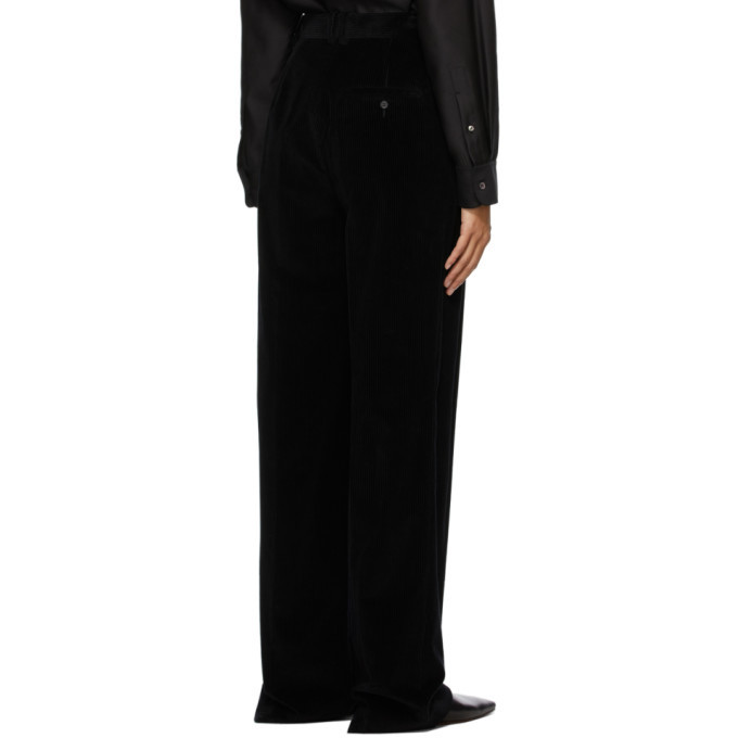 The Row Black Corduroy Chandler Trousers The Row