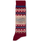 Anonymous Ism - Fair Isle Jacquard-Knit Socks - Men - Red