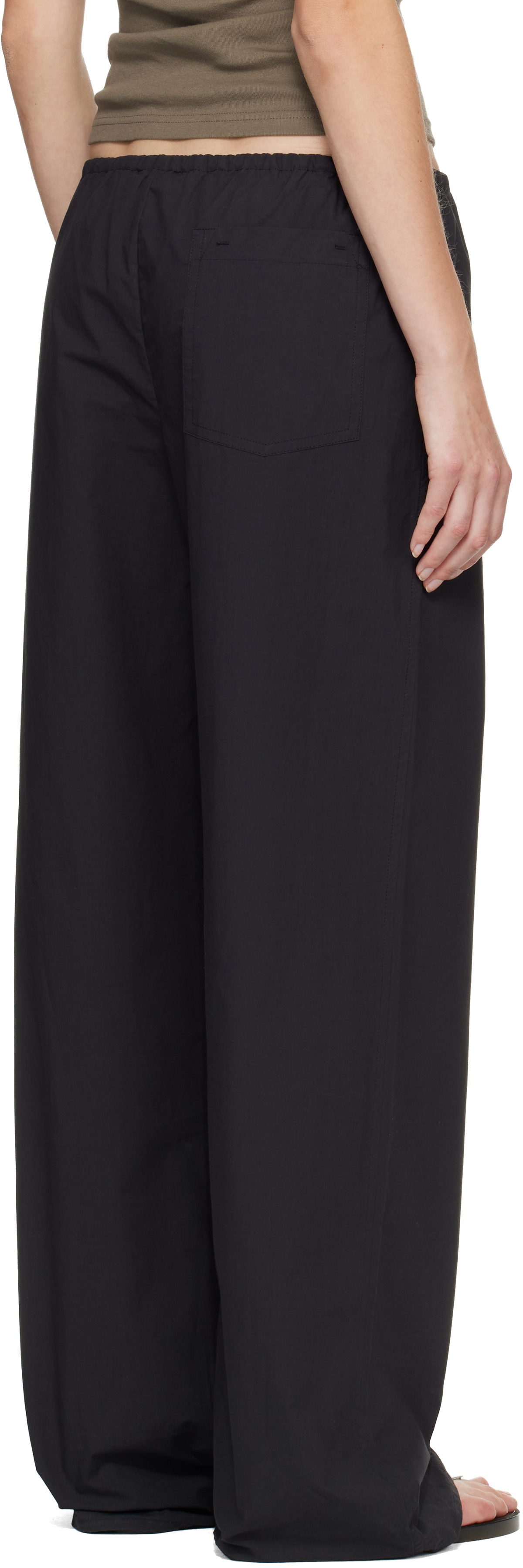 Matteau Black Drawcord Trousers