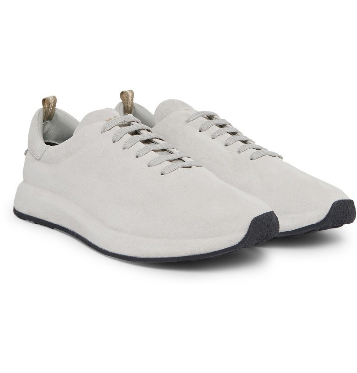 Photo: Officine Creative - Race Suede Sneakers - Light gray