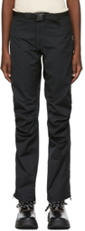 GR10K Black Polyester Trousers