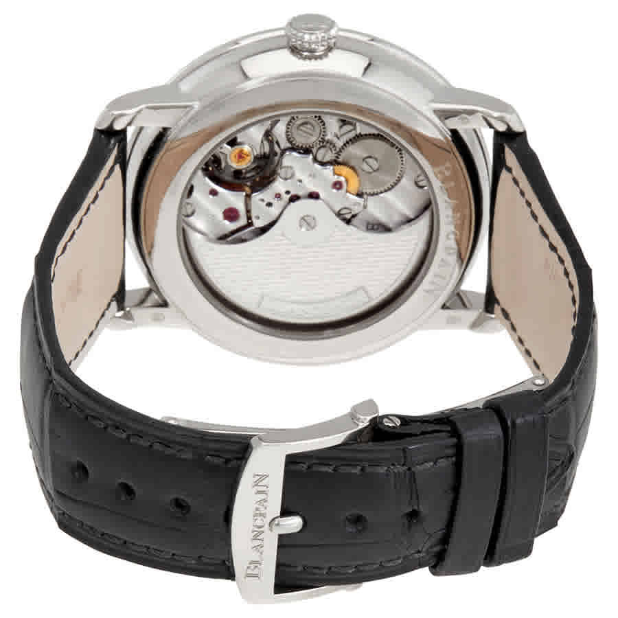Blancpain Villeret 8 Days White Enamel Dial 18kt White Gold Mens Watch 6630-1531-55B