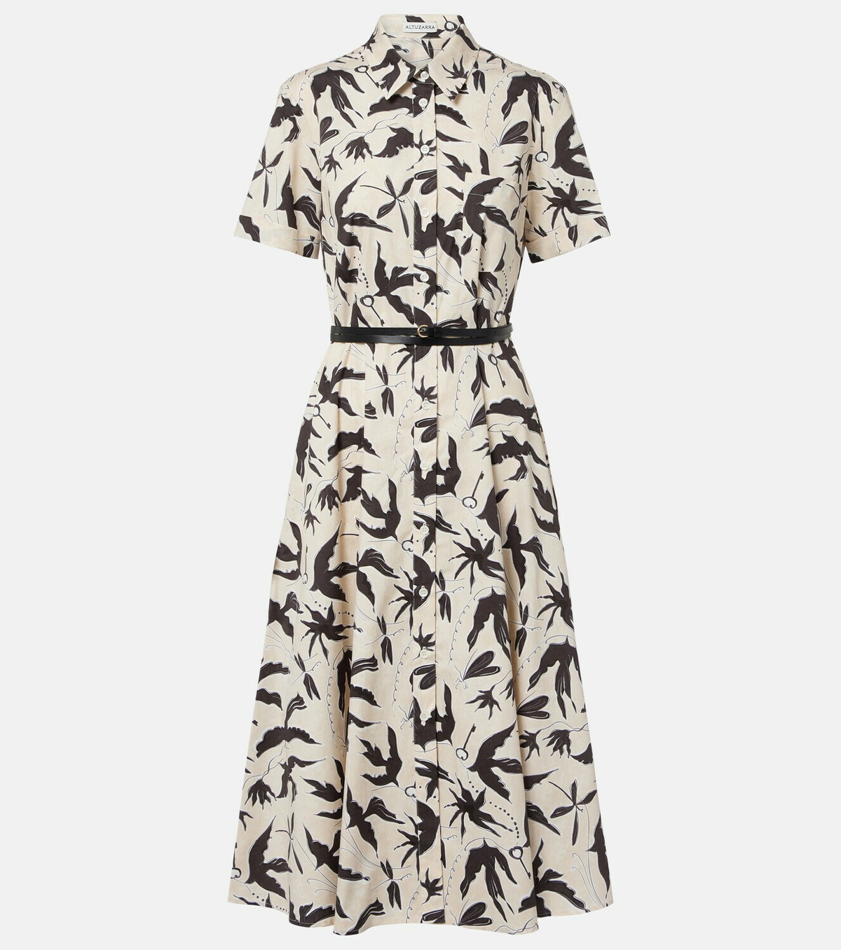 Altuzarra Kiera printed cotton-blend shirt dress