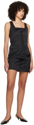 Kijun Black Cargo Minidress