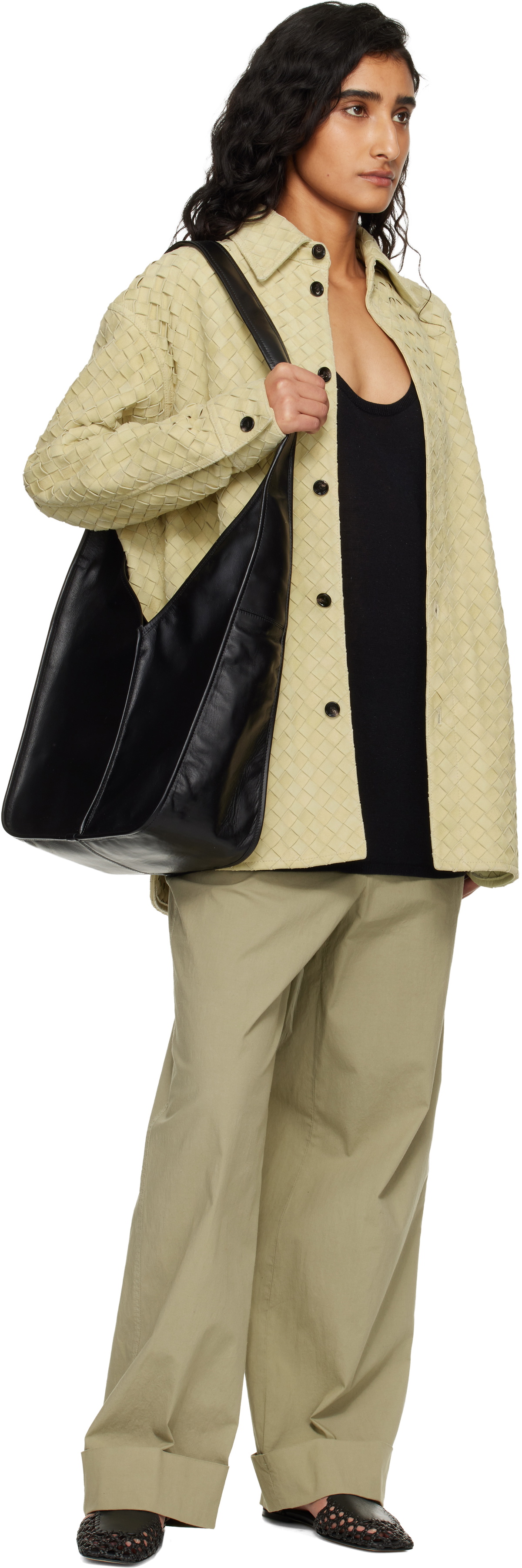 HEREU Black Calella Crossbody Bag