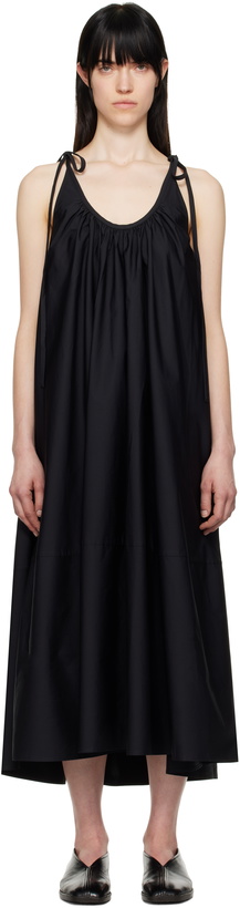 Photo: CO Black Gathered Halter Maxi Dress