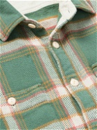 Faherty - The Surf Checked Organic Cotton-Flannel Shirt - Green