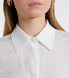 Ferragamo Gancini silk crêpe shirt