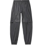 MCQ - Slim-Fit Tapered Iridescent Nylon Convertible Track Pants - Black