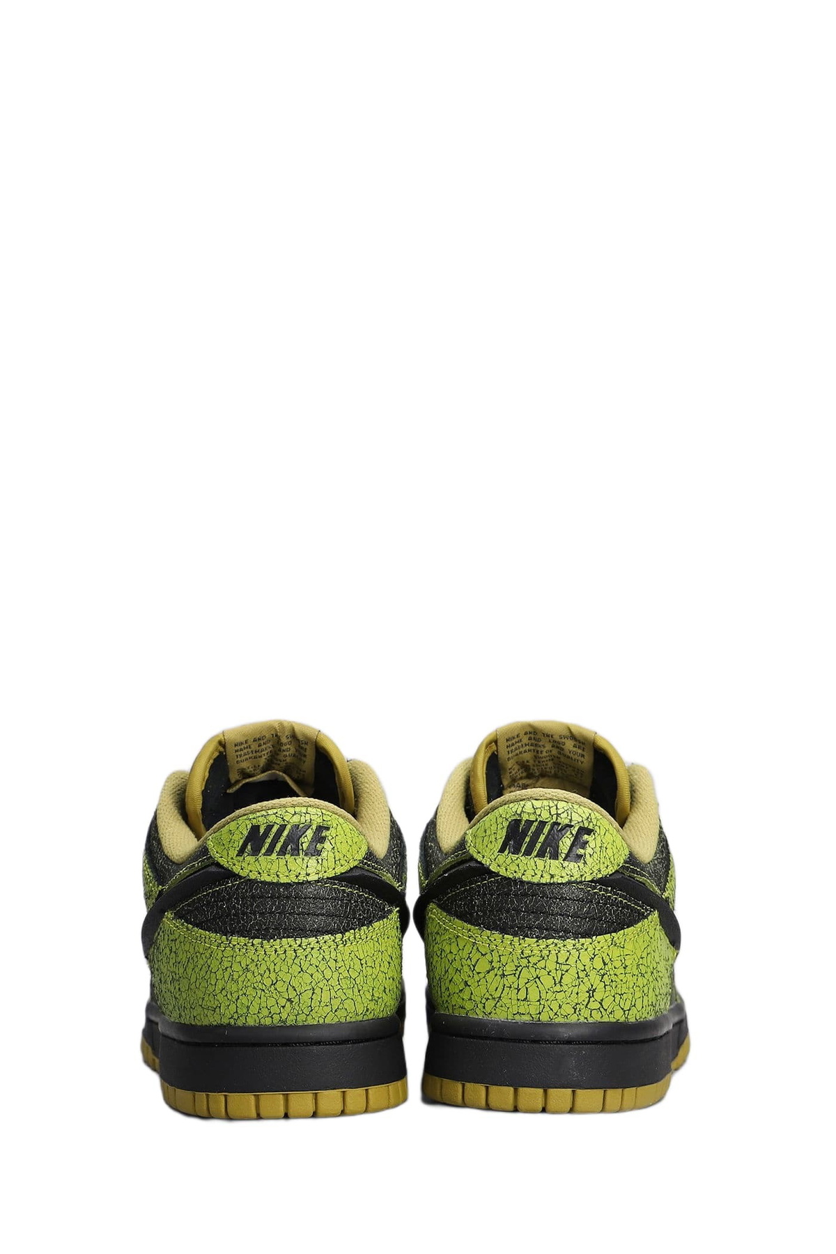 Nike Dunk Low Retro Sneakers In Green Leather