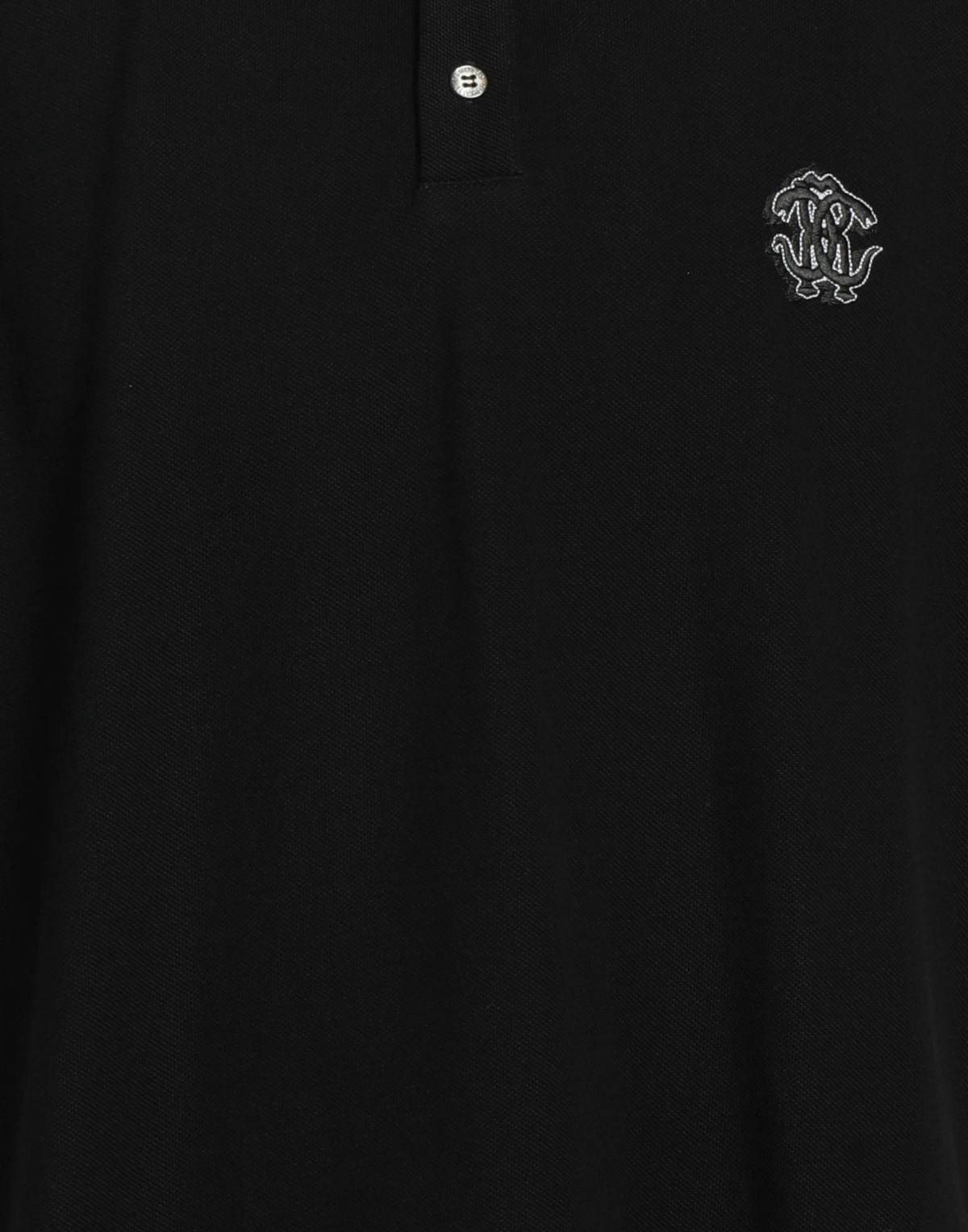 Roberto Cavalli Mens Polo shirt in Black