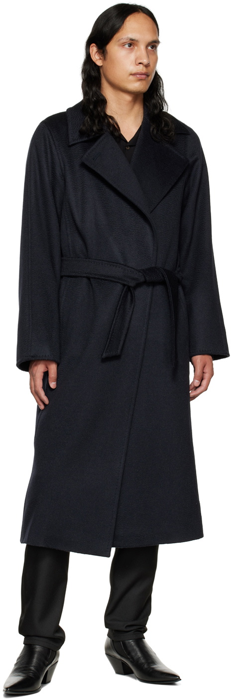 Max Mara Navy Manuela Icon Coat