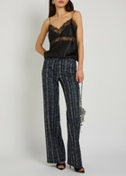 Missoni Striped Metallic-weave Trousers Blue