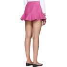 Valentino Pink Ruffled Crepe Skort