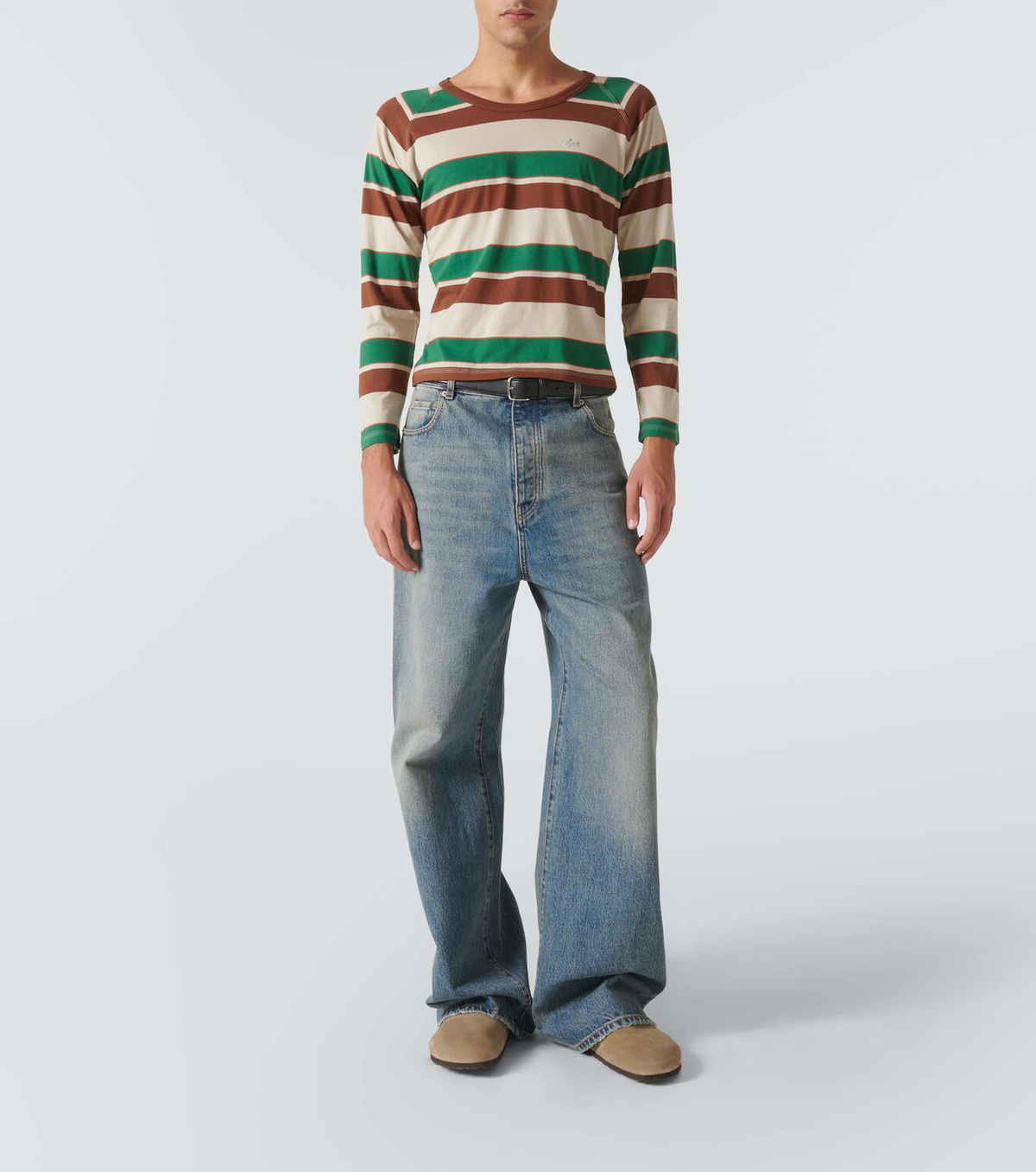 ERL Striped cotton jersey T-shirt ERL