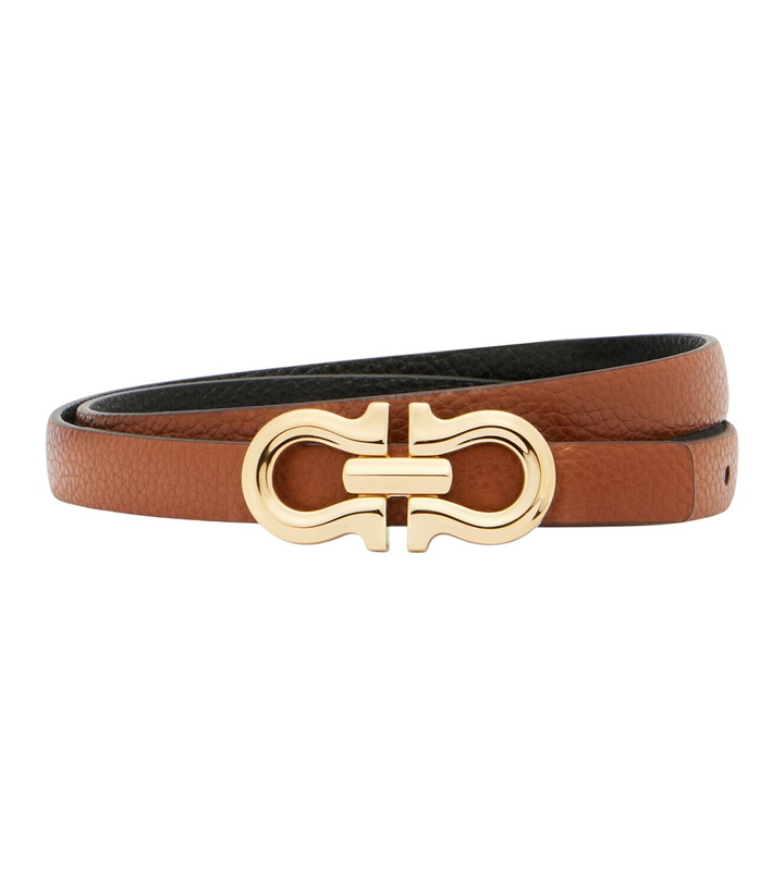 Photo: Ferragamo Gancini reversible leather belt