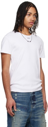 Off-White White Off Stamp Rib Shaped T-shirt