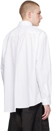 MM6 Maison Margiela White Printed Shirt