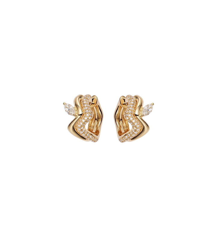 Photo: Shay Jewelry 18kt gold (750/1000) earrings with diamonds