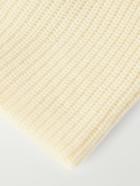 SECOND / LAYER - Ribbed Wool and Cashmere-Blend Beanie - Yellow