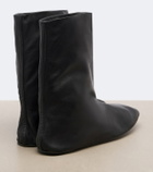The Row Esther leather mid-calf boots