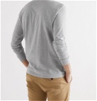 POLO RALPH LAUREN - Slim-Fit Printed Mélange Cotton-Jersey T-Shirt - Gray