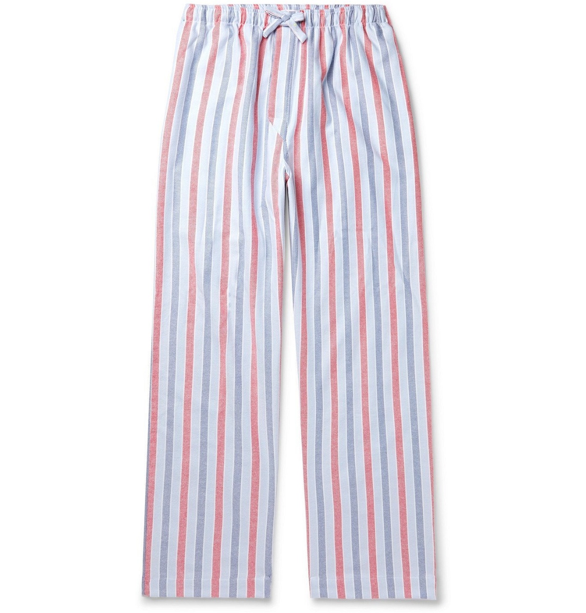 Derek Rose - Kelburn Striped Brushed-Cotton Pyjama Trousers - Blue ...